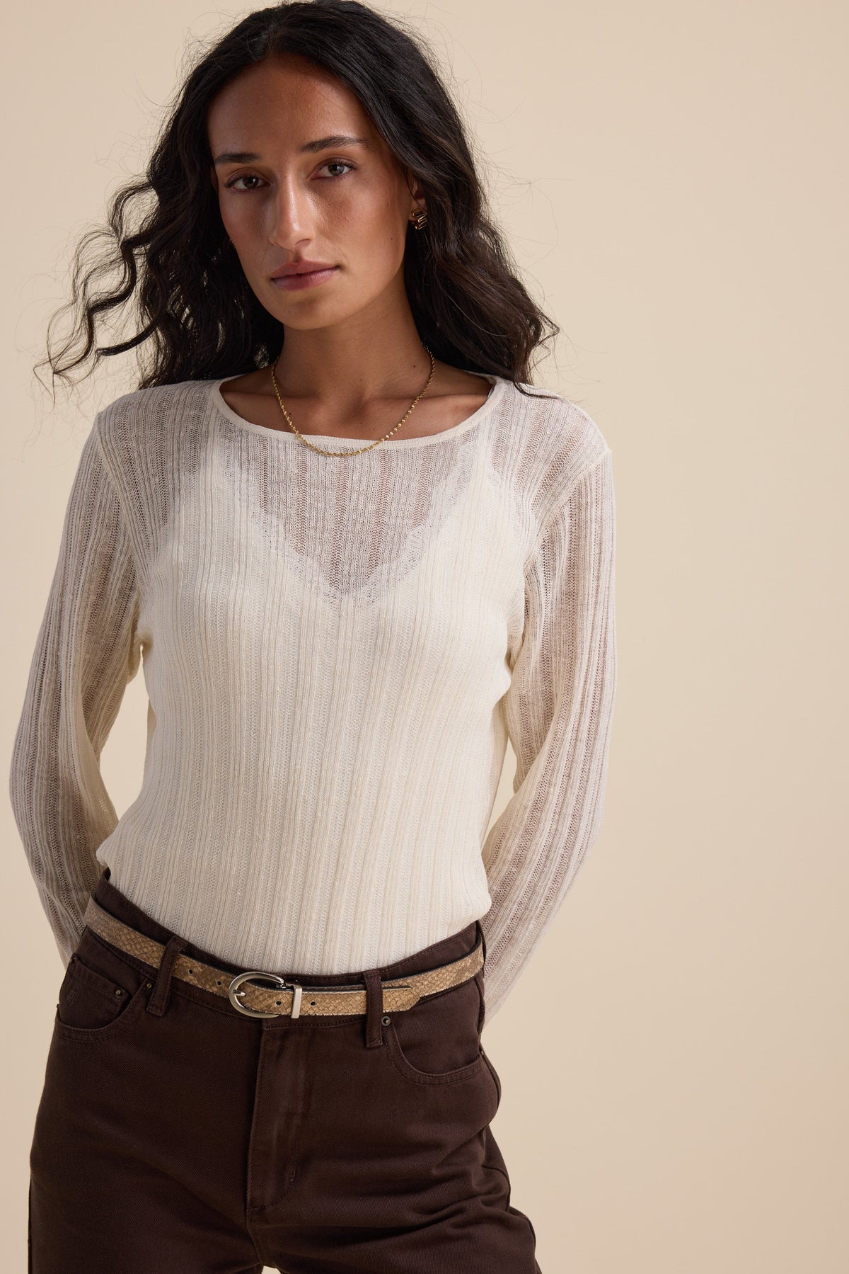 Elementary Knitted Layering Top