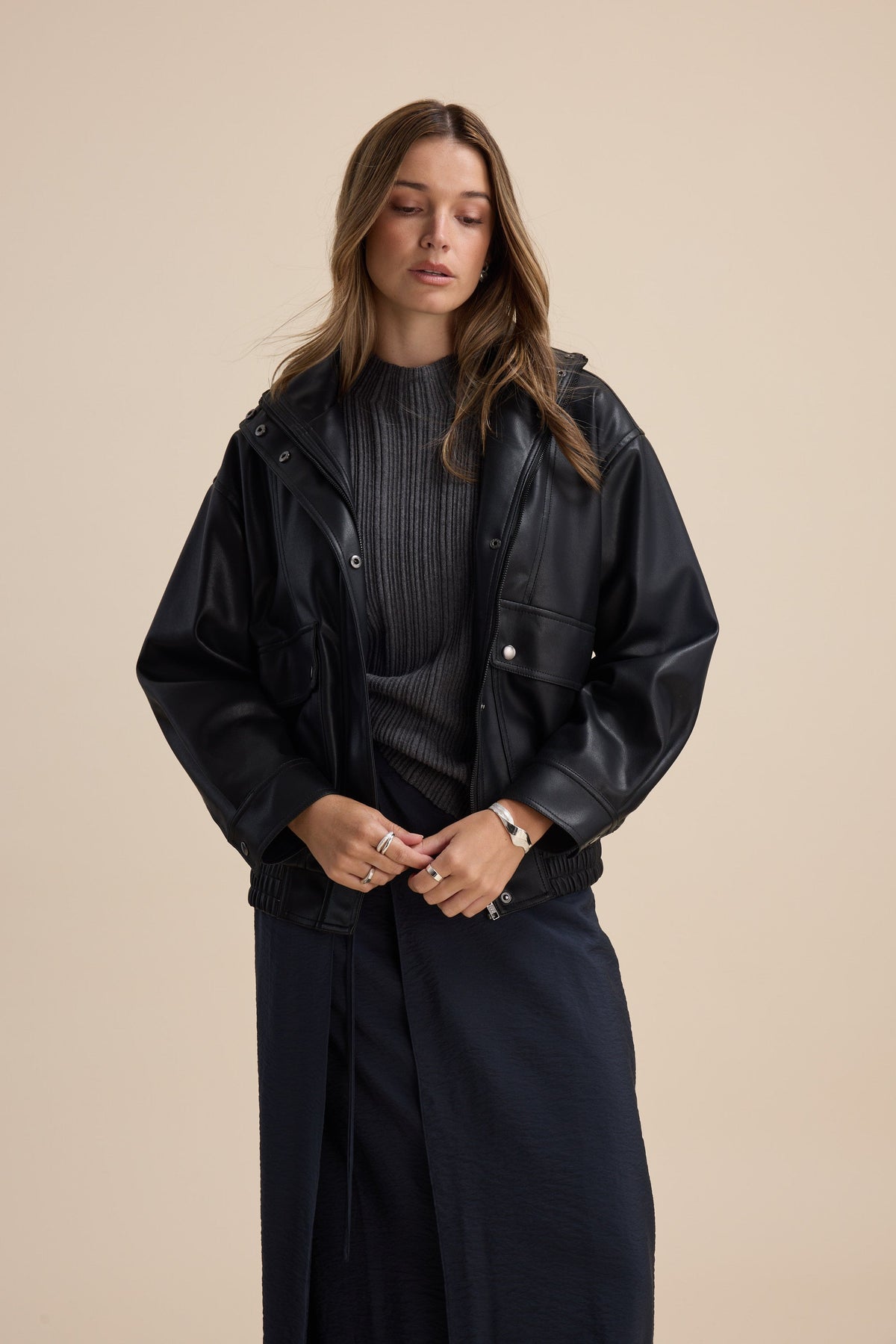 Briana Cotton Cashmere Ribbed Top