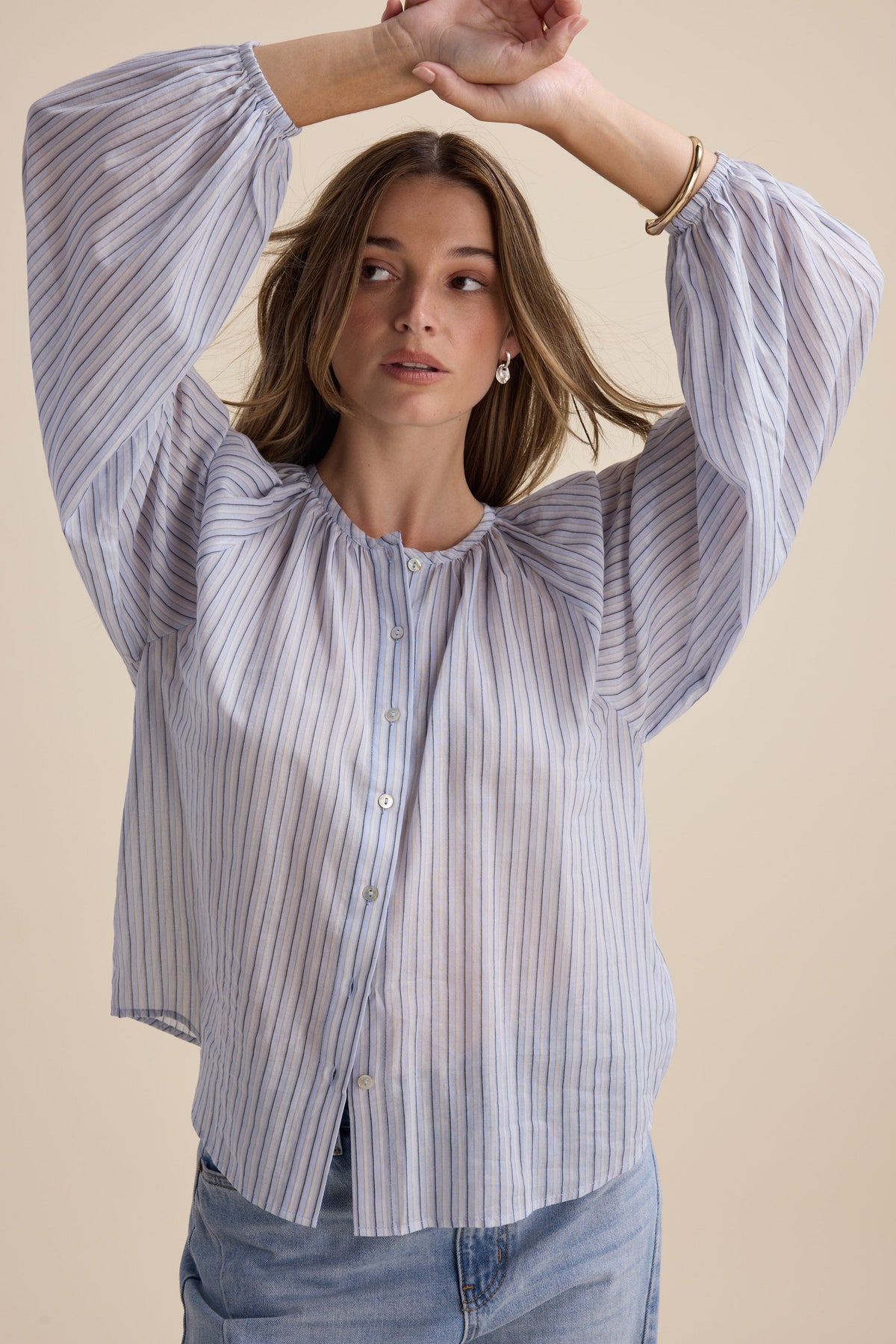 Vivian Button Front Blouse