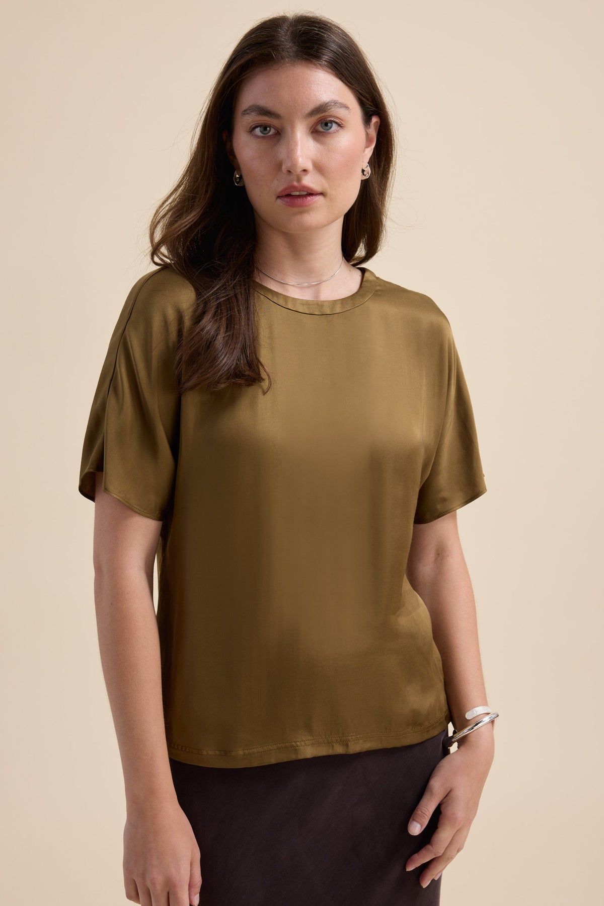 The Satin Shell Top