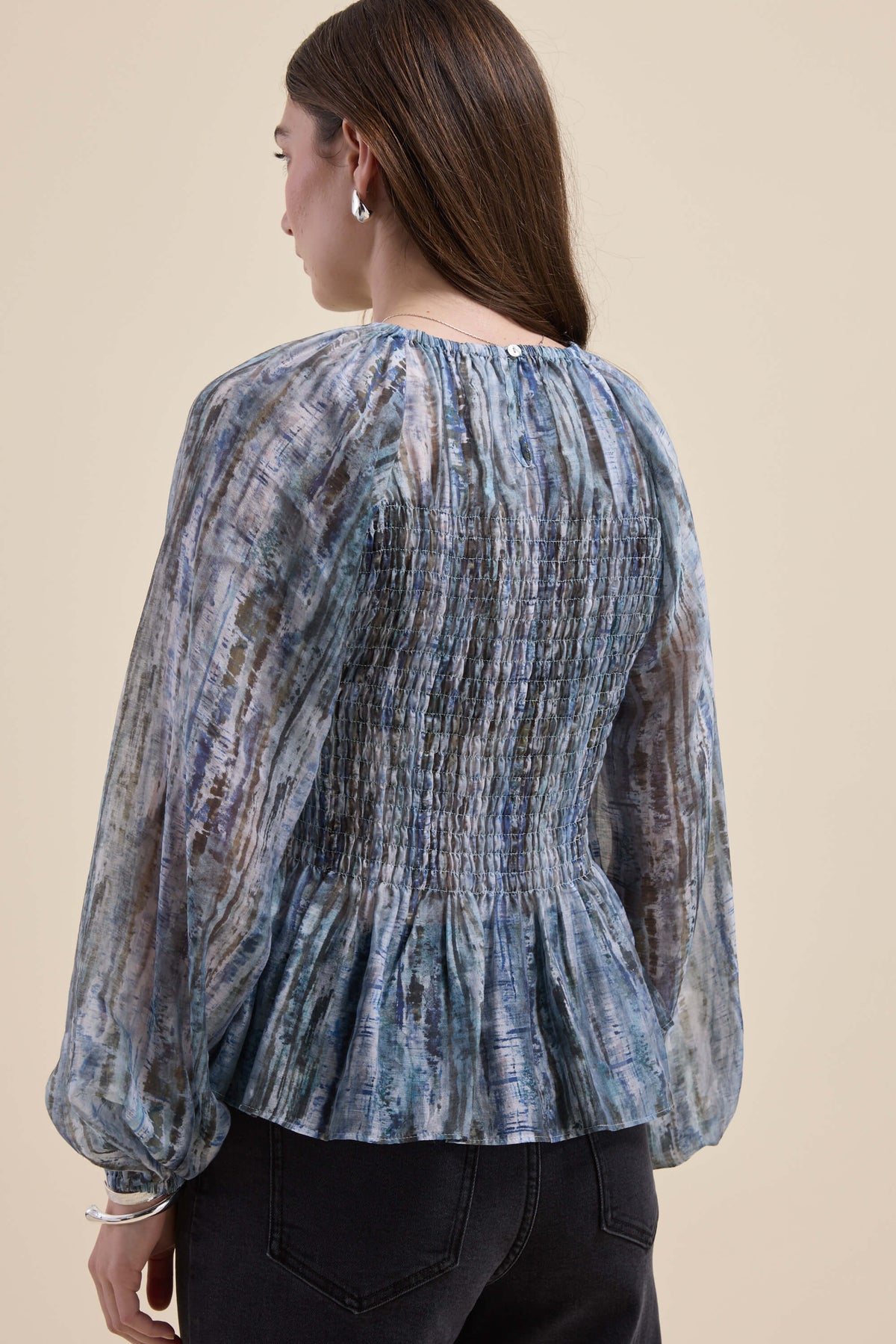 Mitch Shirred Top
