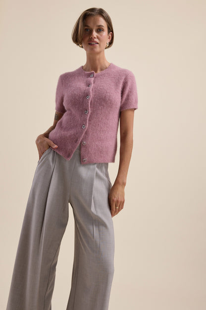 Adelaide Luxe Whisper Short Sleeve Cardigan