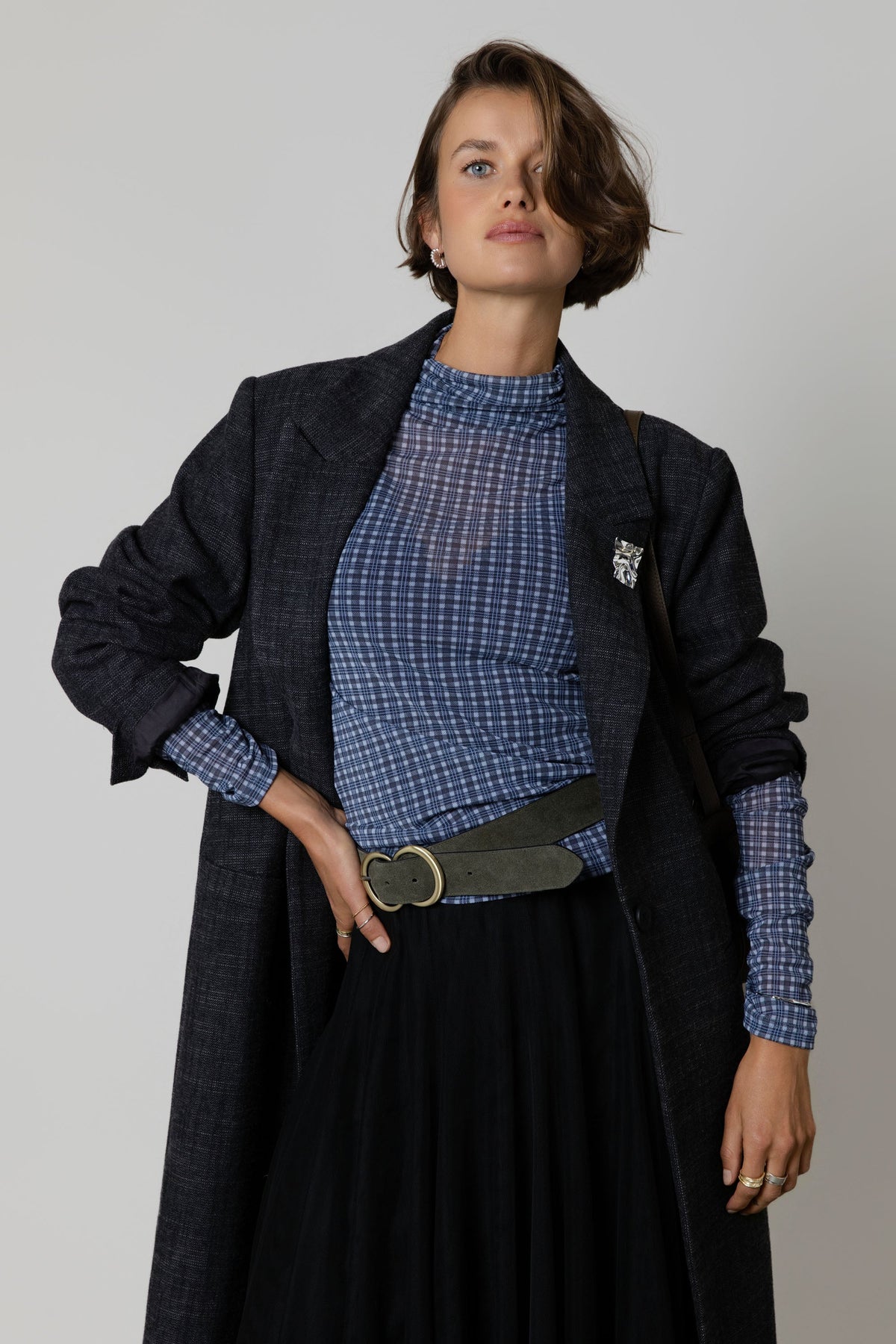 The Wool Blend Blazer Coat