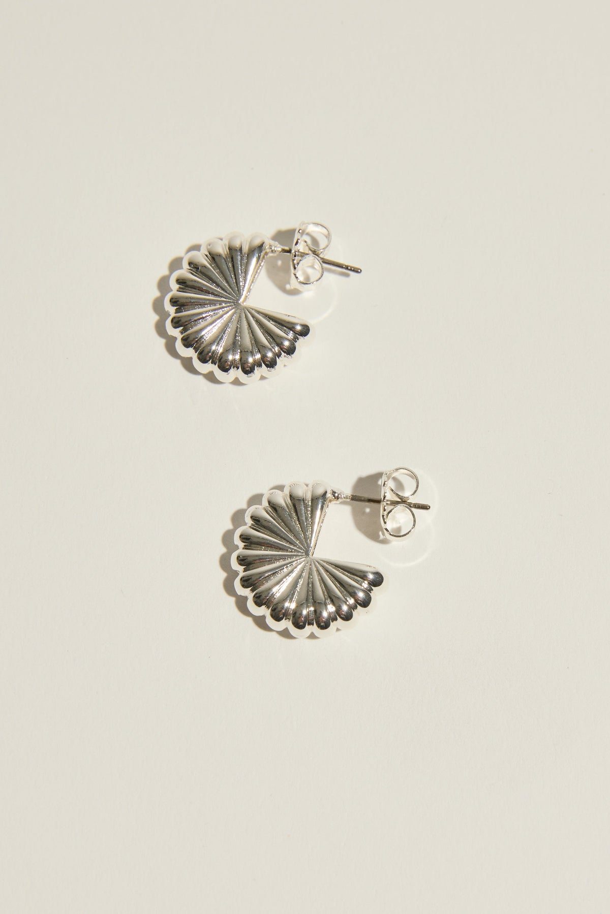 Atelier 19 Fluted Hoop Earrings