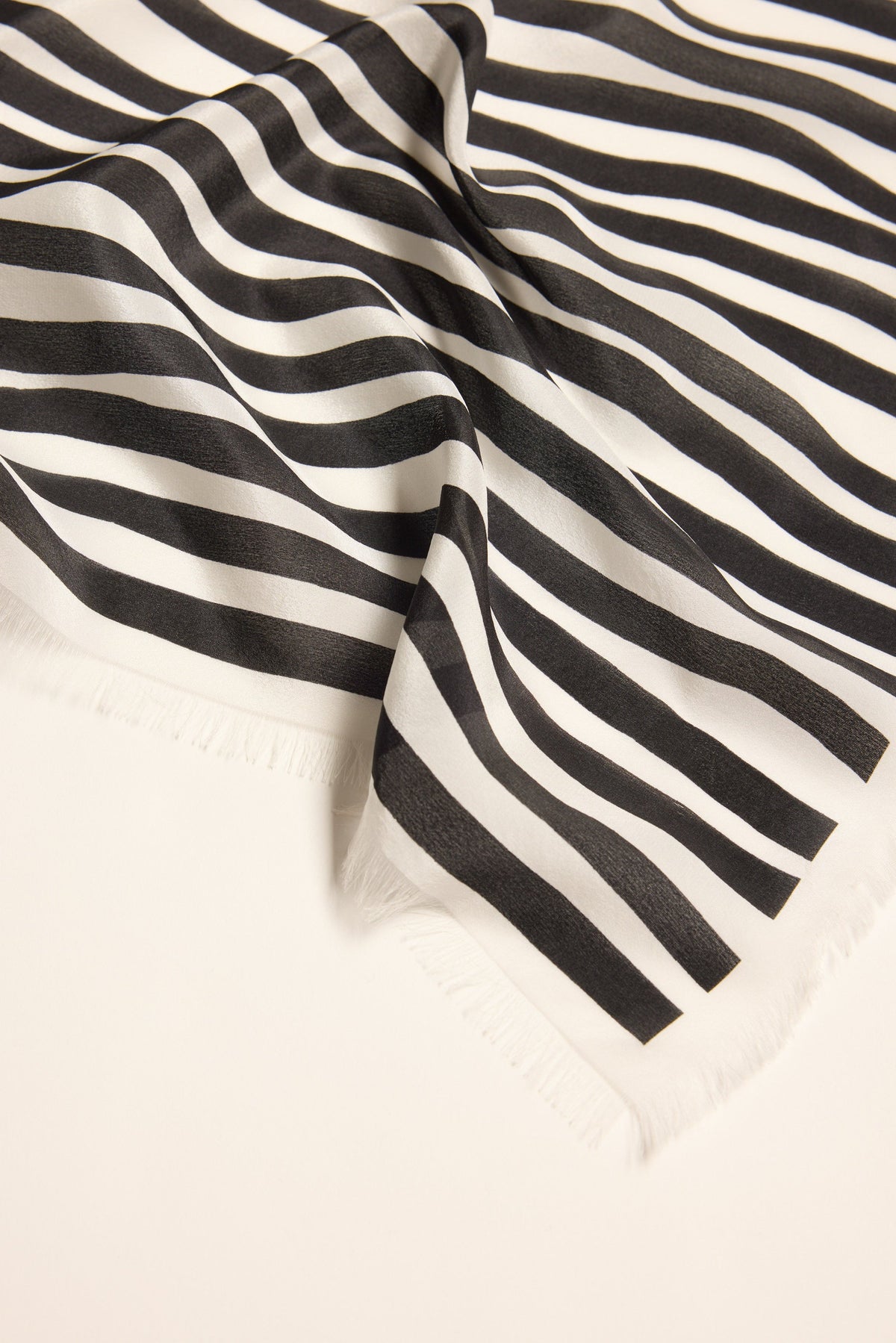 Mable Frayed Edge Silk Scarf