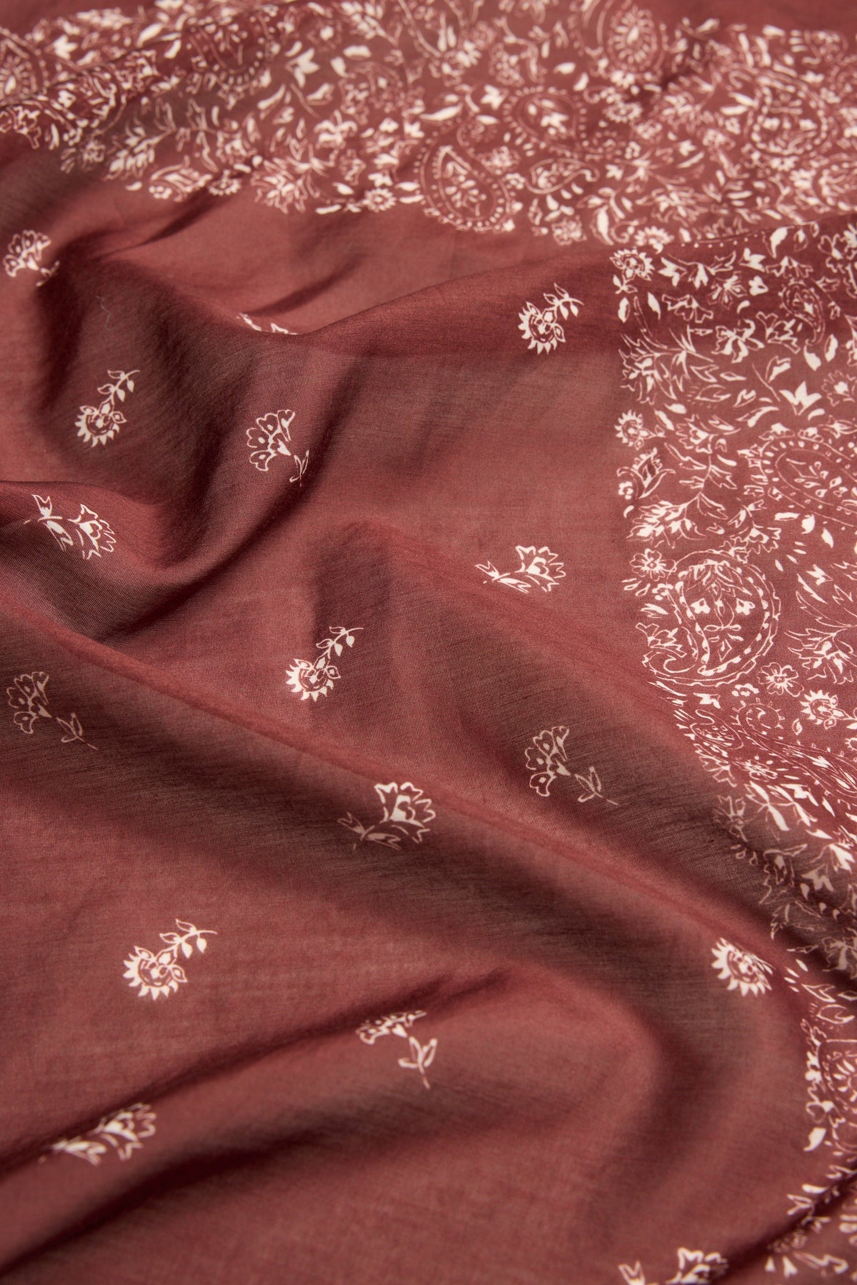 Georgie Floral Border Scarf