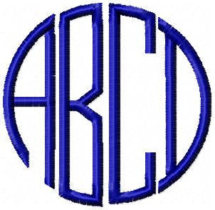4 LETTER CIRCLE MONOGRAM