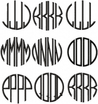 4 LETTER CIRCLE MONOGRAM