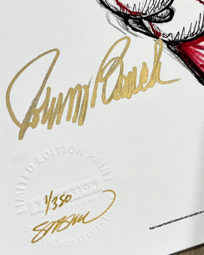 7-Ball Grip Ink Sketch (Johnny Bench)