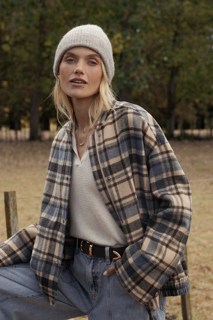 The Wool Blend Bomber Coat
