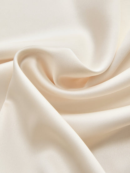Satin One-Shoulder Drape Bodysuit