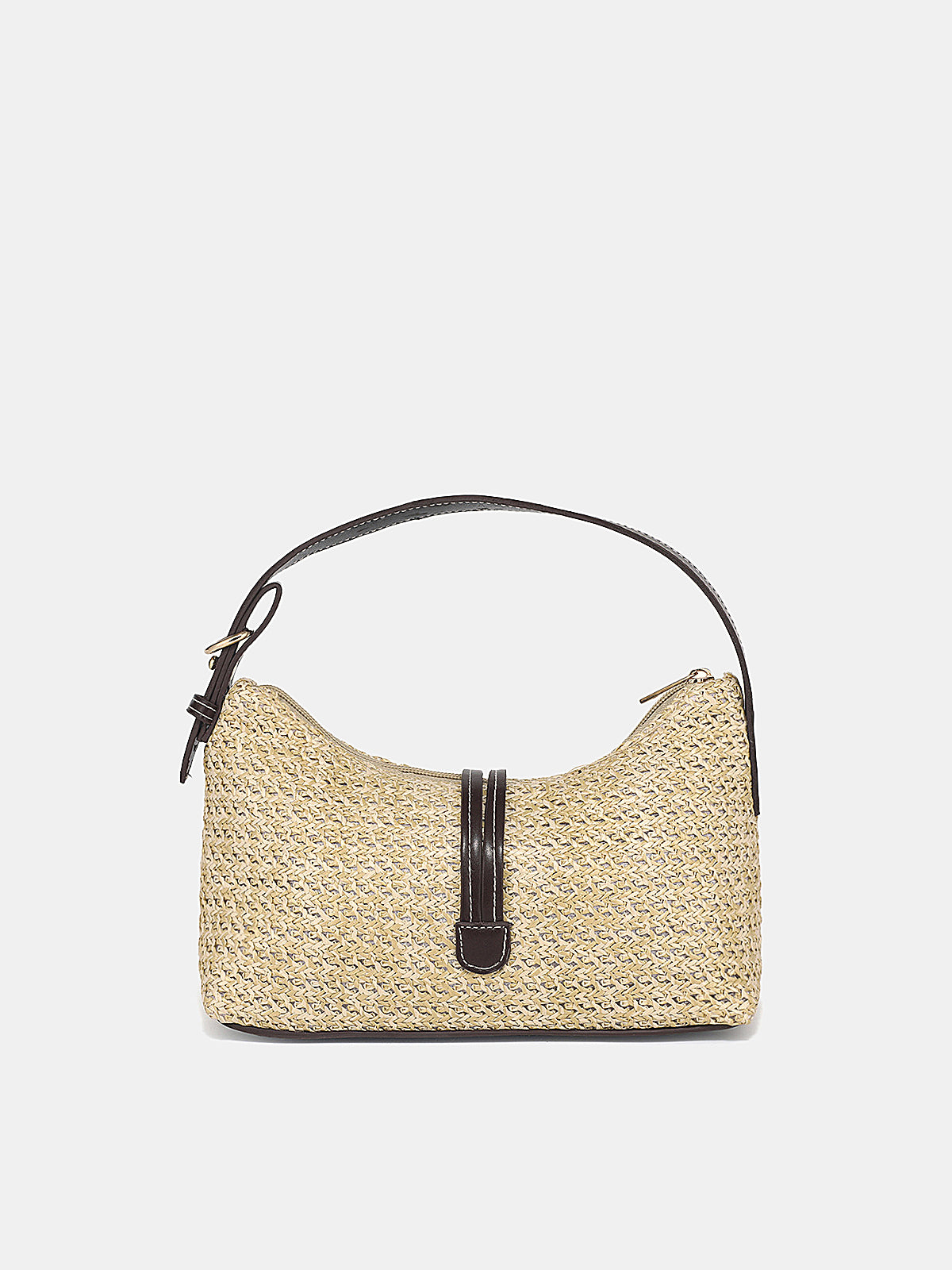 Straw Woven Hobo Handbag