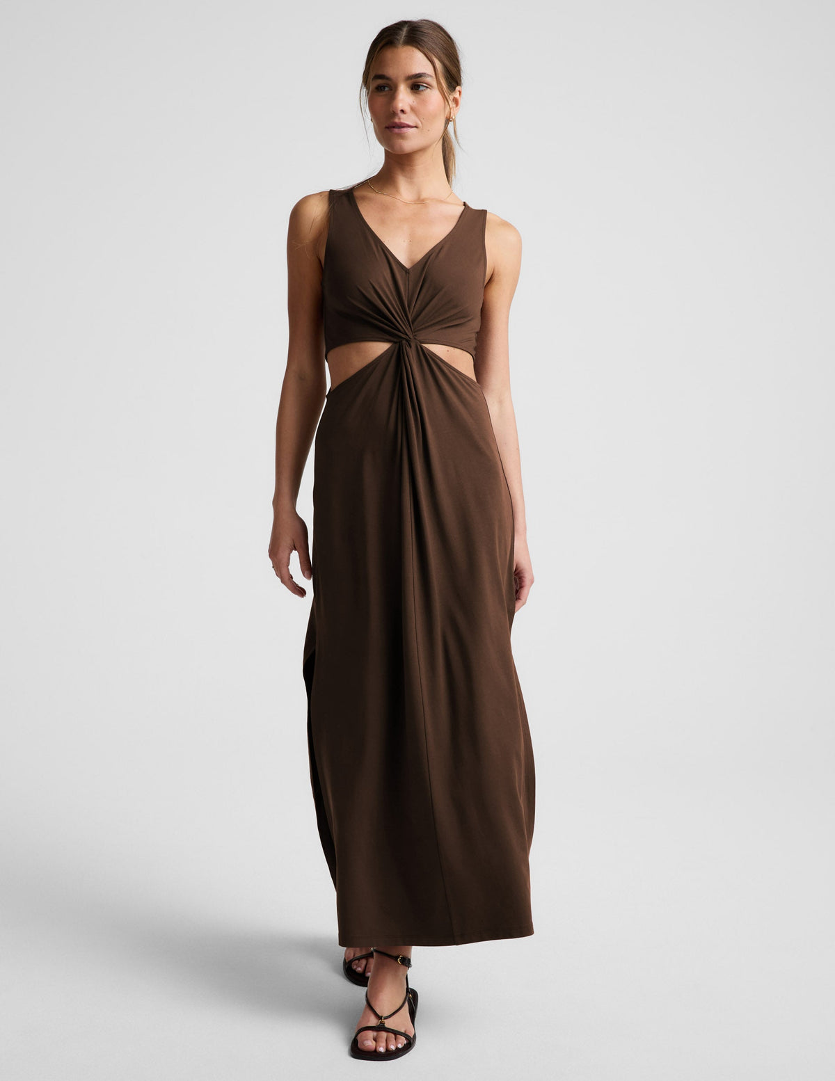 Maxi Around The World Front Twist Dress