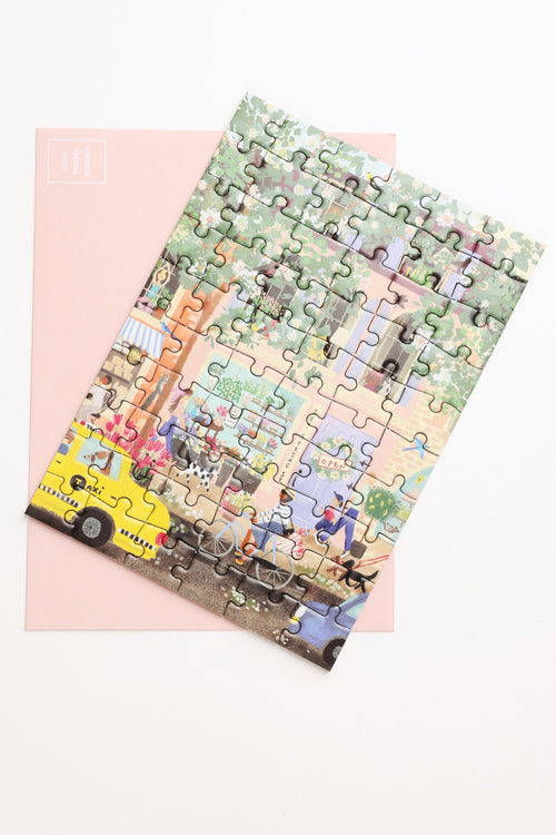 Spring St Puzzle Greeting Card