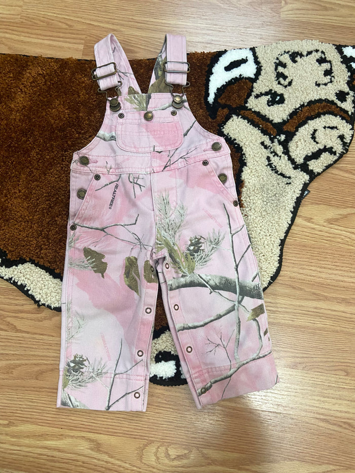 Vintage Cabela's Pink Camo Realtree Overalls, Size 6 Months - Deer Creek Mercantile