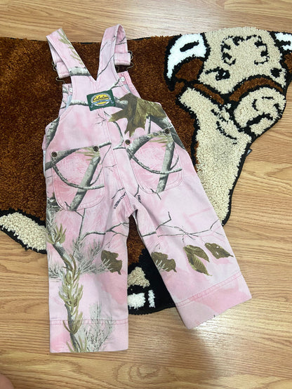 Vintage Cabela's Pink Camo Realtree Overalls, Size 6 Months - Deer Creek Mercantile