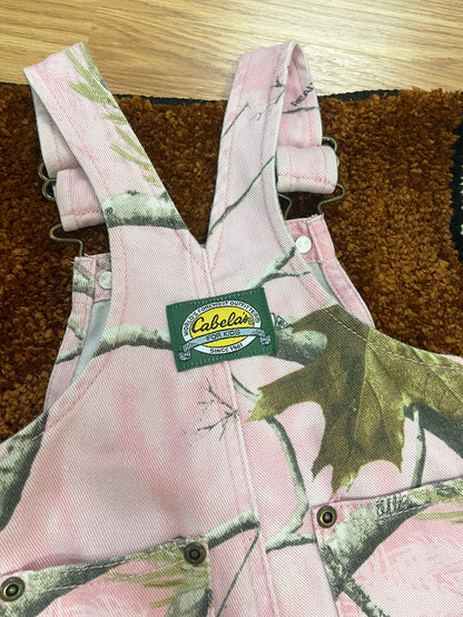 Vintage Cabela's Pink Camo Realtree Overalls, Size 6 Months - Deer Creek Mercantile