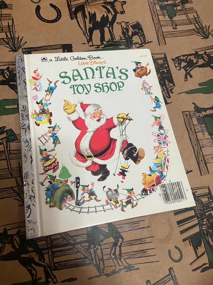 Vintage Little Golden Book - Santa's Toy Shop (White Cover) - Deer Creek Mercantile