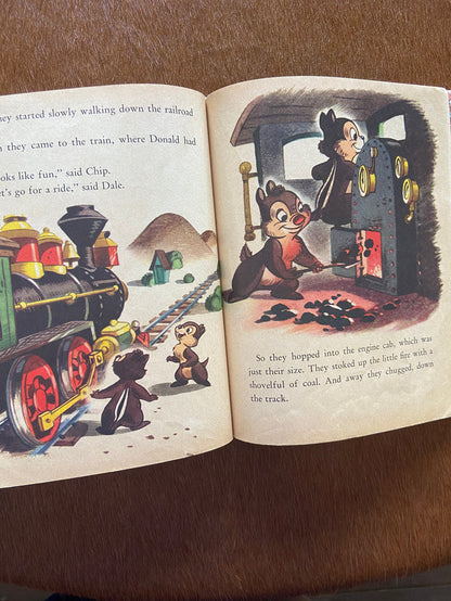 Vintage Little Golden Book Donald Duck's Toy Train 1950, Letter L - Deer Creek Mercantile