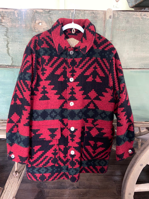 Vintage Woolrich Southwestern Coat, Jacket, Size Large USA Made - Deer Creek Mercantile