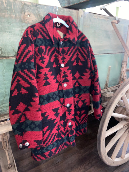 Vintage Woolrich Southwestern Coat, Jacket, Size Large USA Made - Deer Creek Mercantile