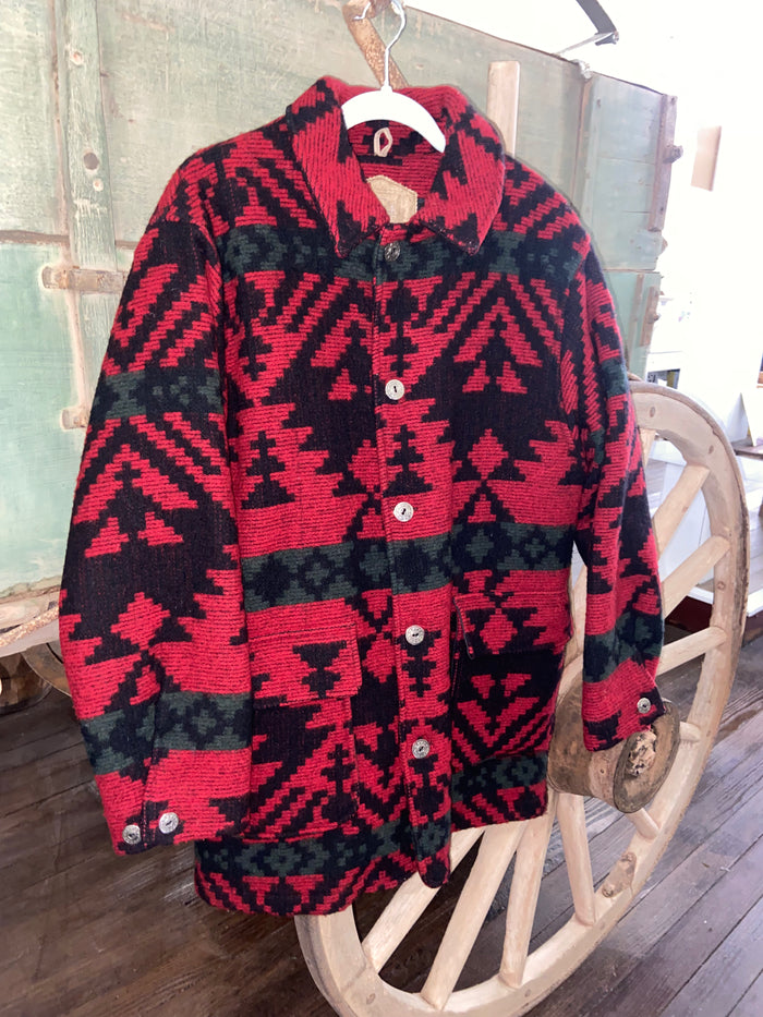 Vintage Woolrich Southwestern Coat, Jacket, Size Large USA Made - Deer Creek Mercantile