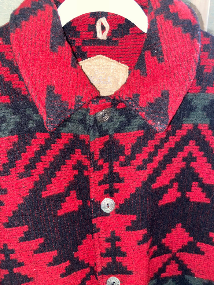 Vintage Woolrich Southwestern Coat, Jacket, Size Large USA Made - Deer Creek Mercantile