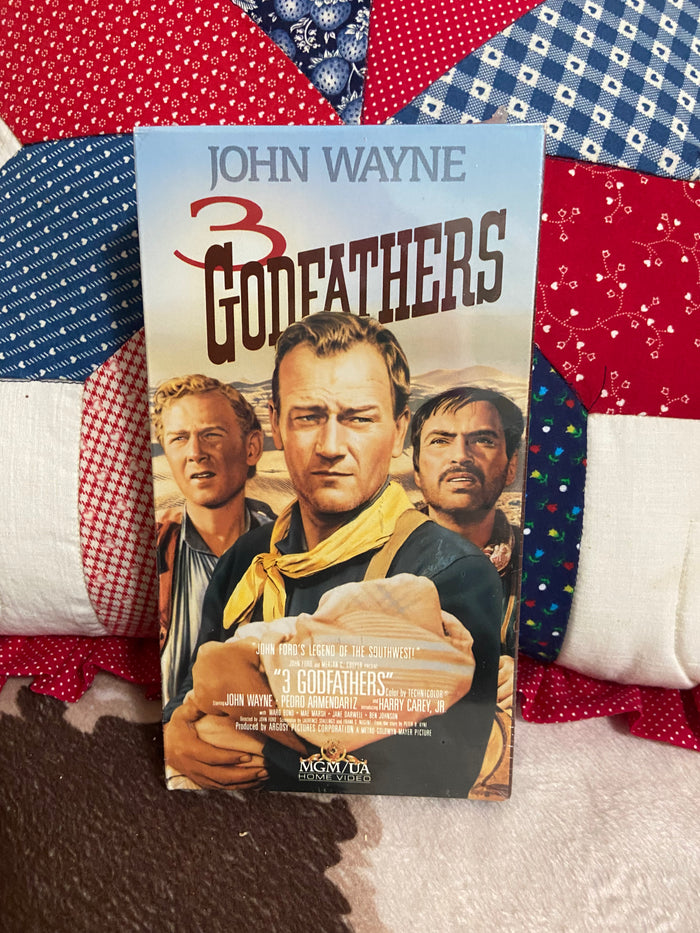 Vintage John Wayne 3 Godfathers Sealed VHS - Deer Creek Mercantile