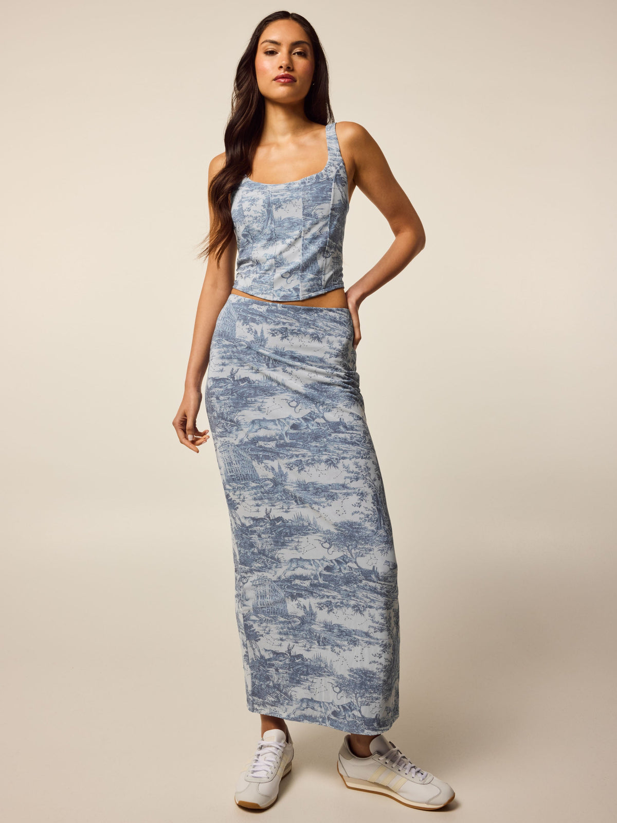Huntress Toile Mesh Midi Skirt