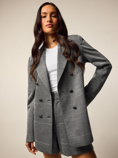 Glen Plaid Blazer