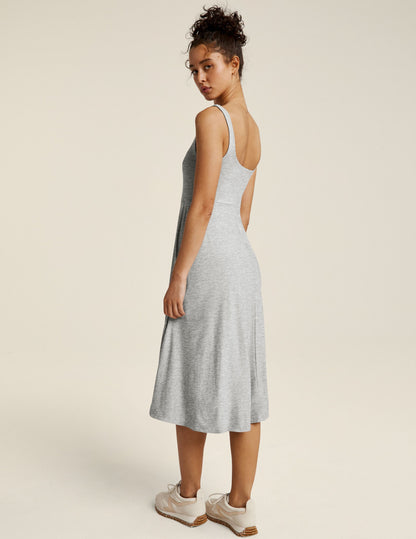 Featherweight At The Ready Square Neck Dress