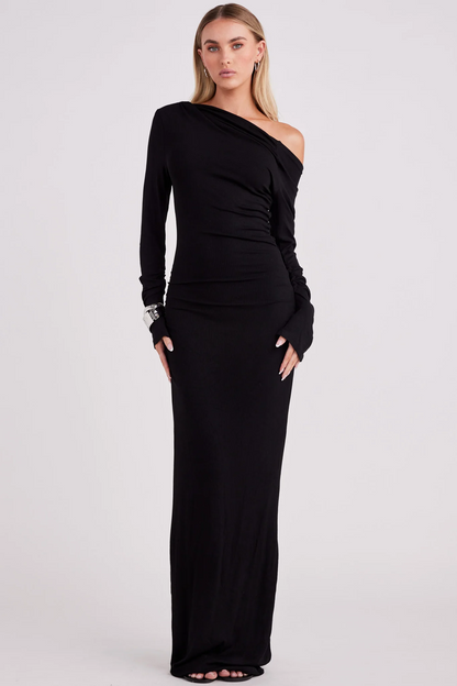 Reyna Maxi Dress - Black