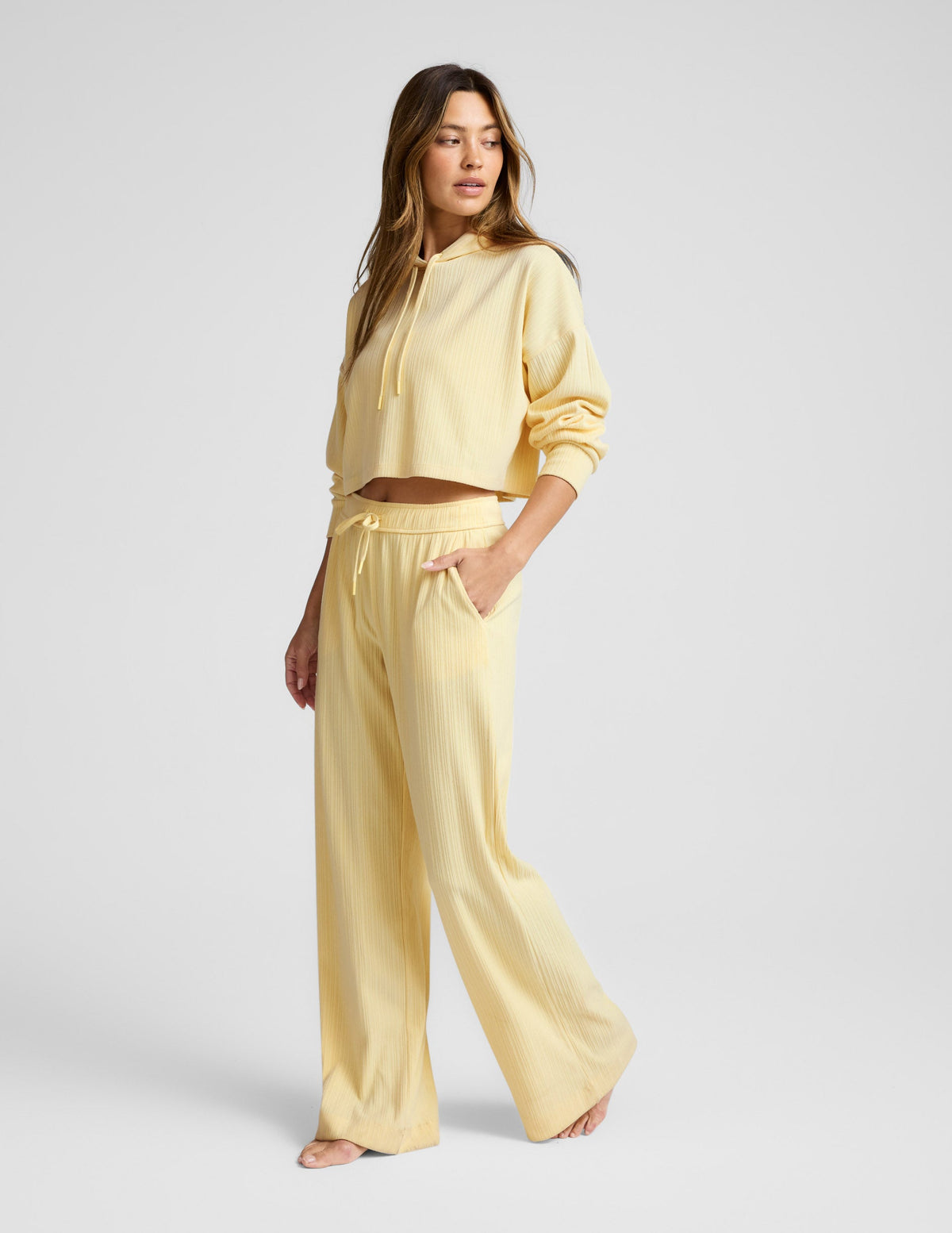 Breathe Easy Ribbed Wide Leg Pant