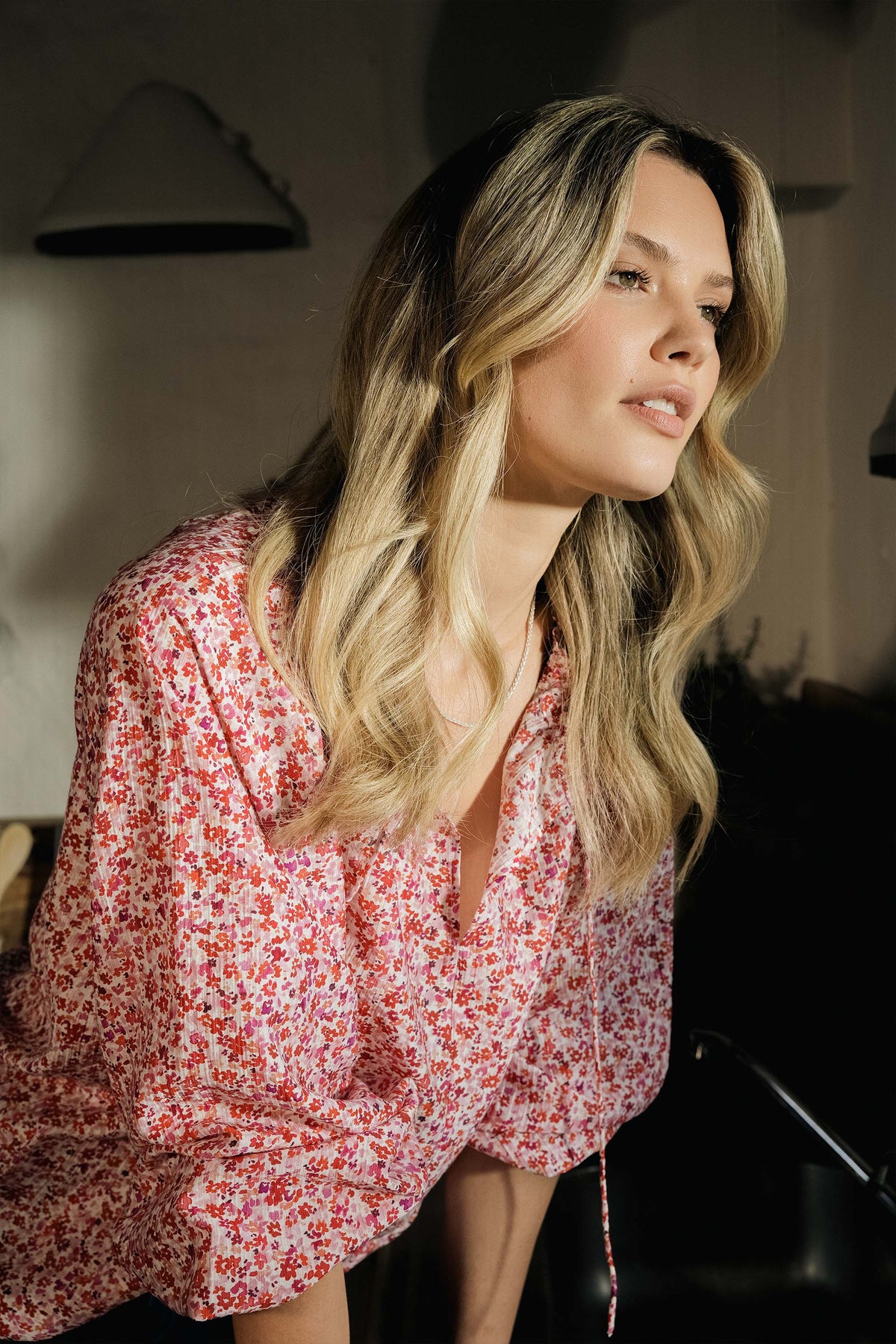 Alana Tie Neck Blouse