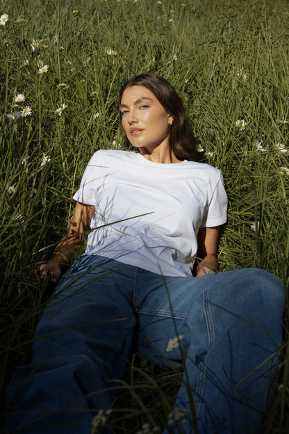 The Good Earth Cotton Crew Tee