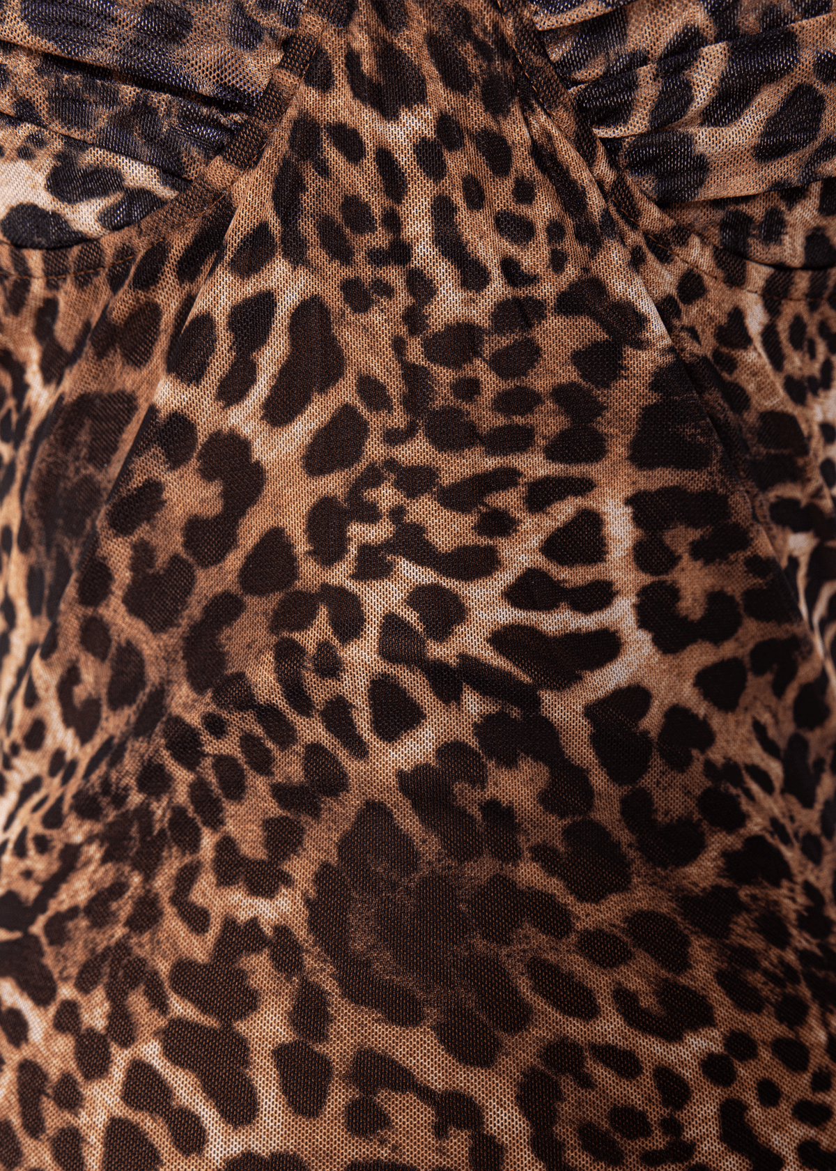 Sahara Nights Bodycon Midi Dress - Leopard Print