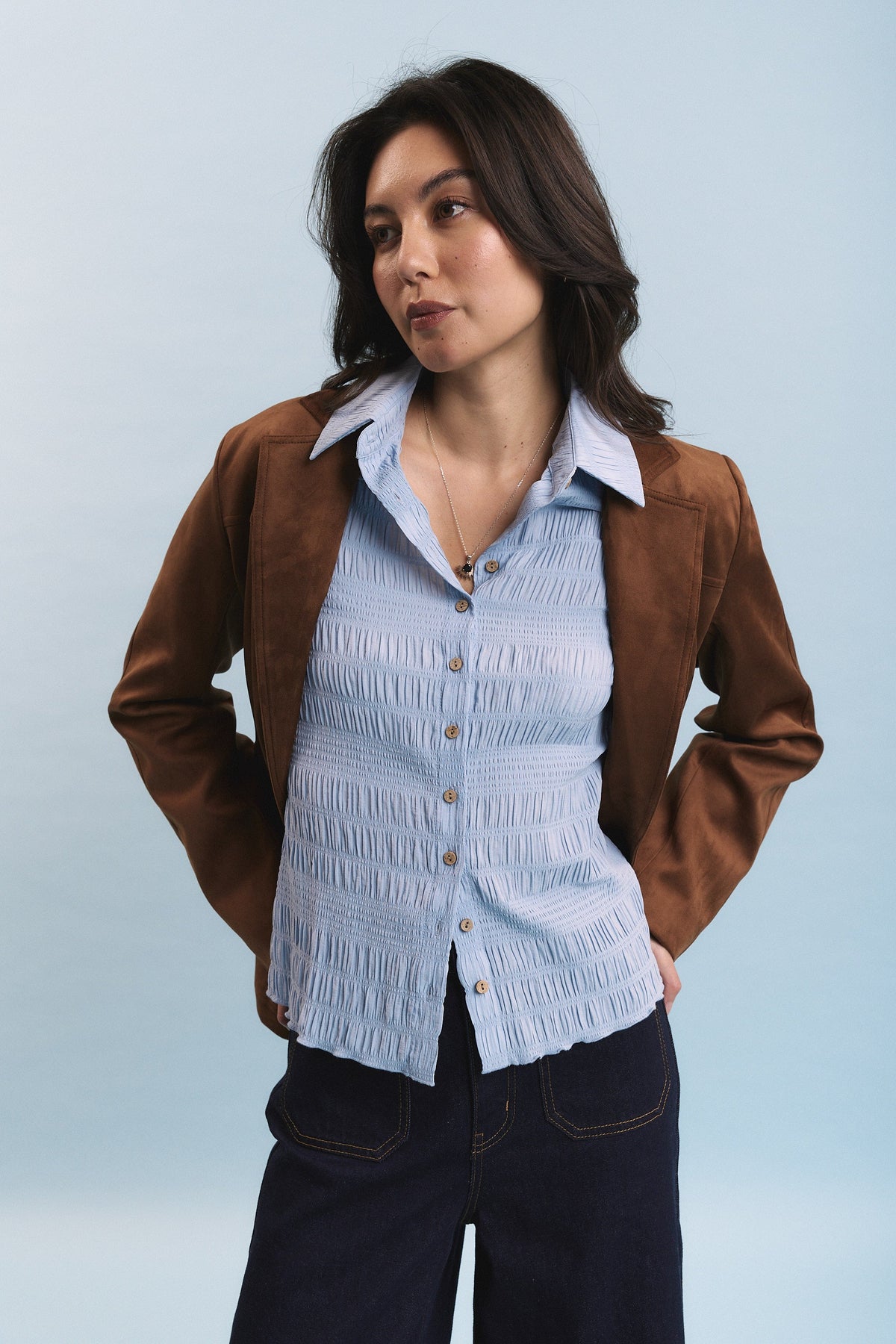 Tahlia Shirred Detail Shirt