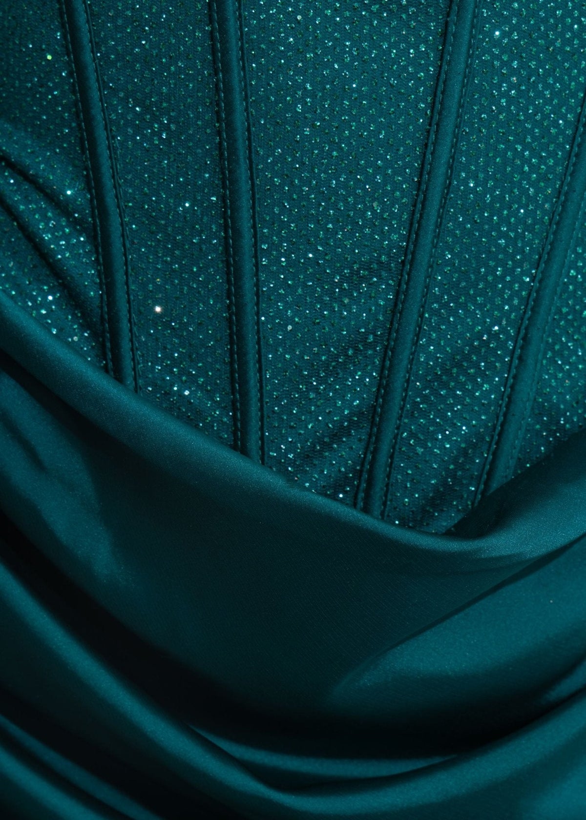 Your Temptation Glitter Mini Dress - Teal