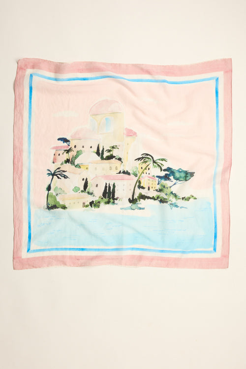 Portia Silk Blend Square Scarf