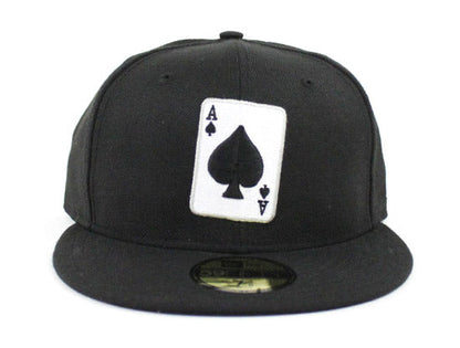 Ace of Spades New Era 59Fifty Fitted Hats (Black)