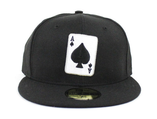 Ace of Spades New Era 59Fifty Fitted Hats (Black)