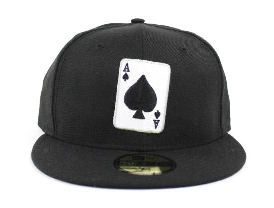 Ace of Spades New Era 59Fifty Fitted Hats (Black)