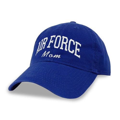 Air Force Mom Relaxed Twill Hat (Royal/White)