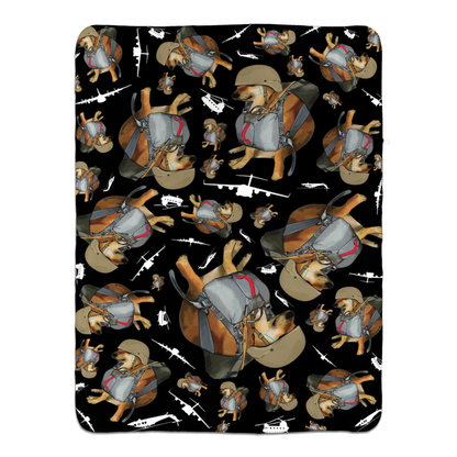 Airborne Cheems Fleece Blanket