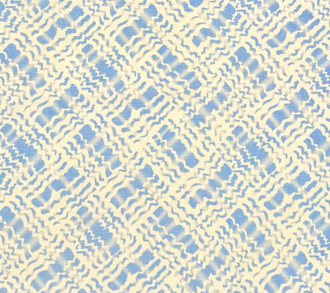 Alan Campbell Fabric: Baha II - Custom Sky Blue on Tinted Belgian Linen / Cotton