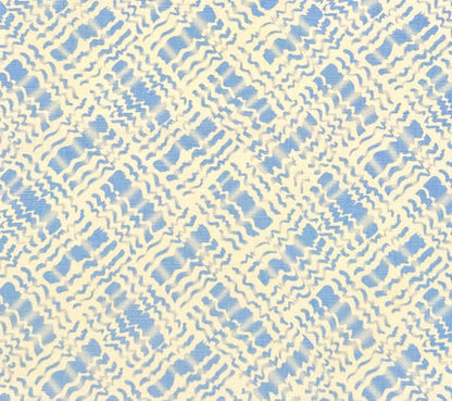 Alan Campbell Fabric: Baha II - Custom Sky Blue on Tinted Belgian Linen / Cotton