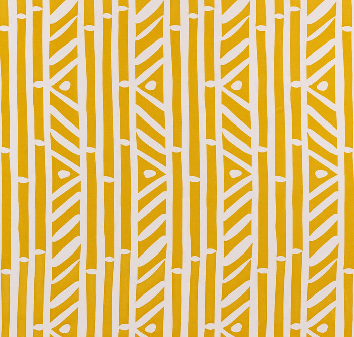 Alan Campbell Fabric: Candu - Custom Yellow on White Suncloth