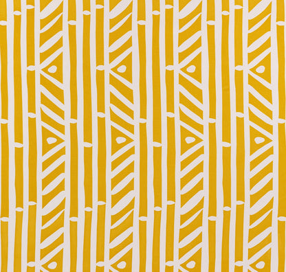 Alan Campbell Fabric: Candu - Custom Yellow on White Suncloth