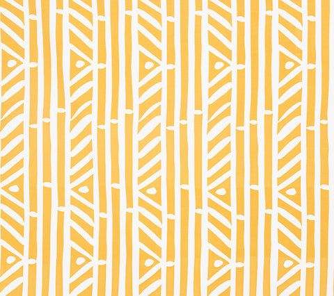 Alan Campbell Fabric: Candu - Custom Yellow on White Suncloth