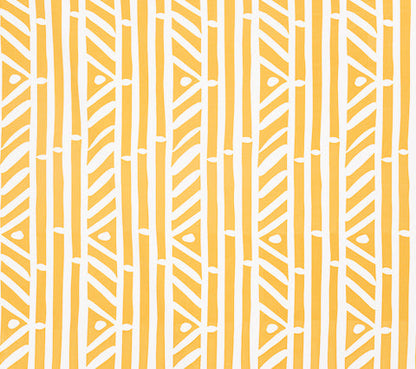 Alan Campbell Fabric: Candu - Custom Yellow on White Suncloth